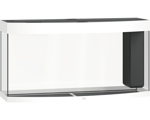 Leeg aquarium met geïntegreerd filtersysteem