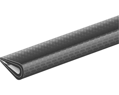 KAISERTHAL Randbeschermingsprofiel 10x7 mm kunststof zwart 150 cm Randbeschermingsprofiel met ovaal patroon