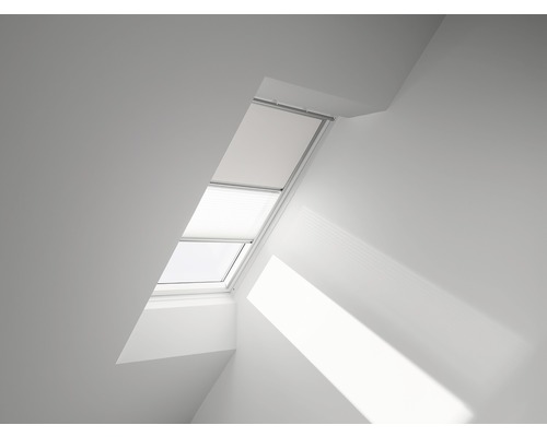 VELUX Verduisterend rolgordijn plus plissé handbediend DFD UK08 1025S wit