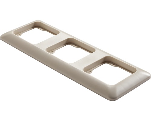 Drievoudig frame voor de installatie van schakelaars en stopcontacten