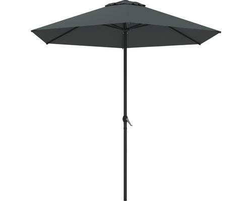SOLUNA Parasol Lille met handslinger donkergrijs Ø 250 cm SOLUNA Parasol Lille met handslinger donkergrijs Ø 250 cm