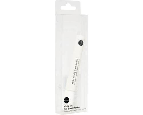 Witte inkt whiteboard marker in transparante verpakking