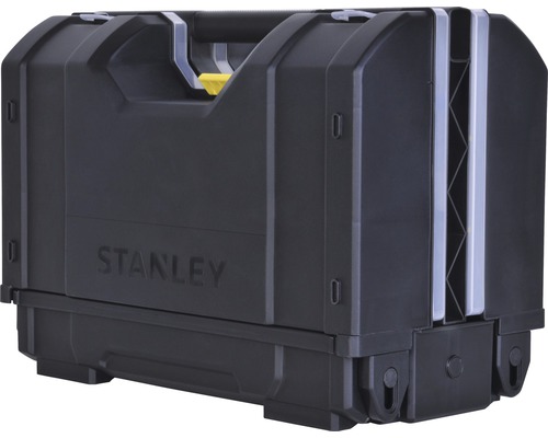 Kunststof gereedschapskoffer met handgreep en het Stanley logo