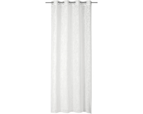 RASCH HOME Transparant gordijn met ringen Zig Zag wit 140x255 cm RASCH HOME Transparant gordijn met ringen Zig Zag wit 140x255 cm