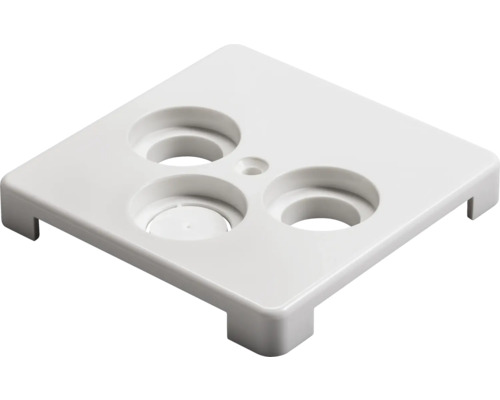 Afdekplaat voor inbouwdoos met drie uitsparingen