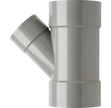 Grijze kunststof Y-stuk voor sanitaire installaties