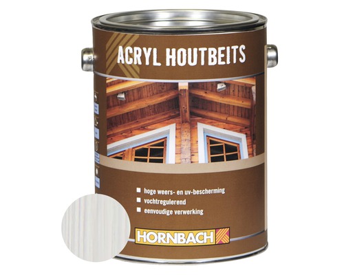 HORNBACH Acryl houtbeits semi-transparant wit 2,5 l HORNBACH Acryl houtbeits semi-transparant wit 2,5 l