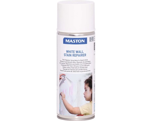 MASTON Spuitverf White wall stain repairer wit 400 ml