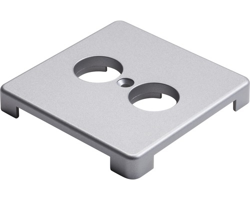 Metalen afdekplaat met twee ronde uitsparingen