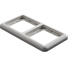 Dubbel frame voor schakelaars en stopcontacten met beschermingsklasse IP44