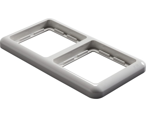 Dubbel frame voor schakelaars en stopcontacten met beschermingsklasse IP44