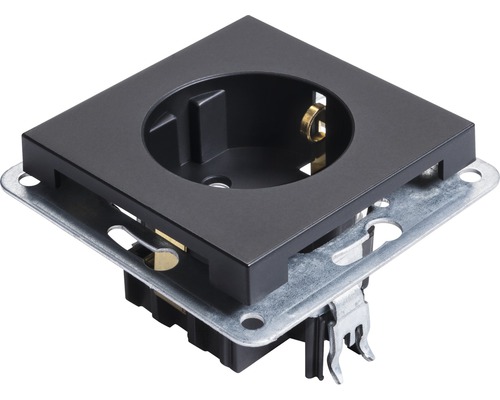 Stopcontactinzetstuk met metalen frame