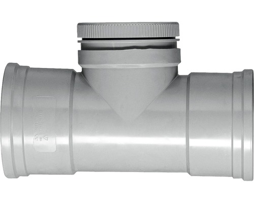 MARTENS Ontstoppingsstuk met schroefdeksel dikwandig PVC, 2x manchet, Ø 110 mm Afvoertak met reinigingsbuis