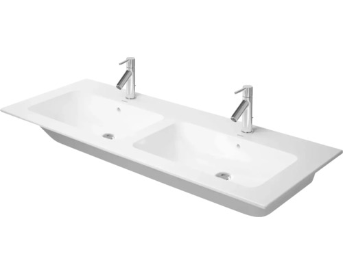 DURAVIT Dubbele wastafel ME by Starck wit glanzend 130x49 cm