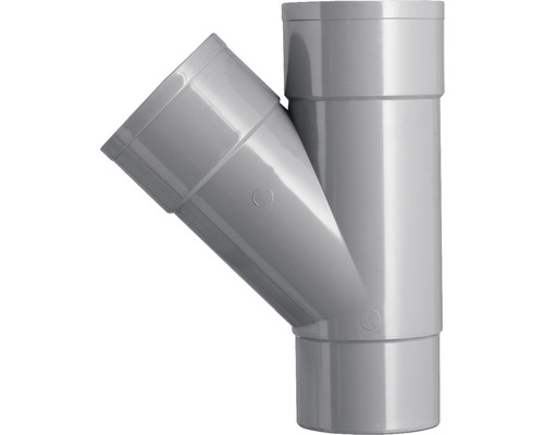 Grijs afvoerstuk voor sanitaire installaties
