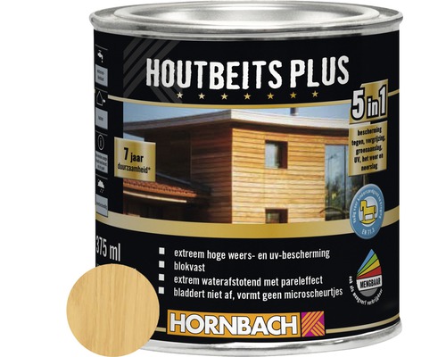 HORNBACH Hybride houtbeits kleurloos 375 ml Houtbeits Plus blik 375 ml