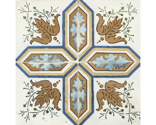 Decoratieve tegel met bloemmotief voor wand- en vloerontwerp