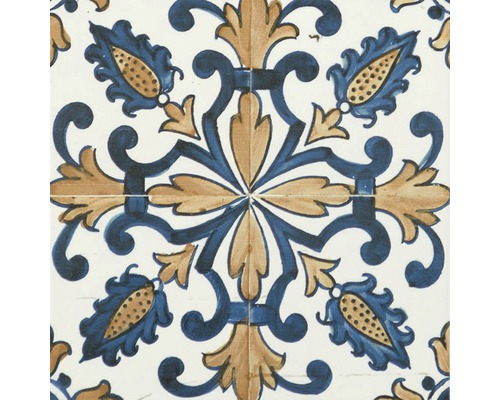 Decoratieve tegel met bloemmotief voor wand en vloer