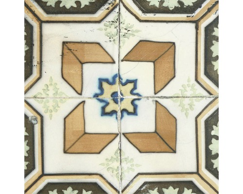 Vierkante tegel met geometrisch patroon