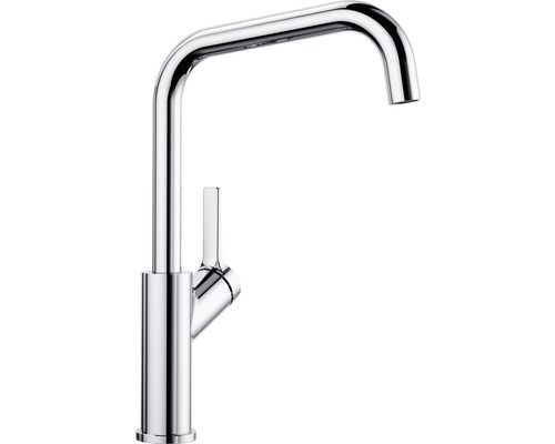 Metalen keukenkraan met eenhendelmengkraan