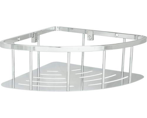 Hoekrek voor de badkamer van metaal