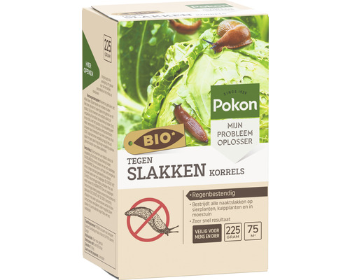 Verpakking Pokon slakkenkorrels tegen naaktslakken in de tuin