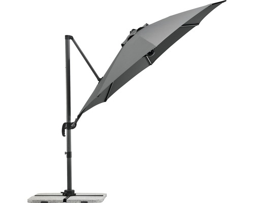 Vrijstaande parasol met voet