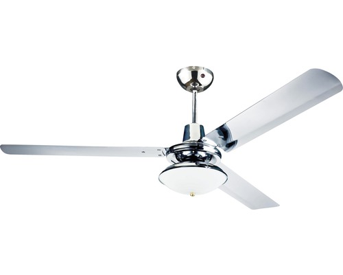 Plafondventilator met drie bladen en geïntegreerde lamp