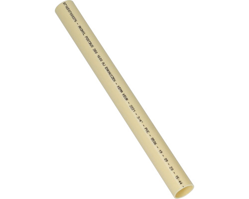 AKON Elektrabuis PVC 19 mm 3/4" crème 2 m PVC pijp met een diameter van 3/4 inch.