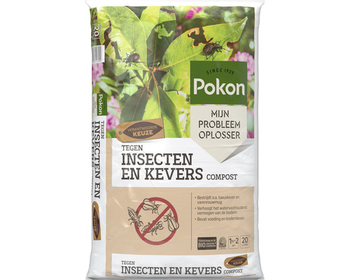 POKON Compost tegen bodeminsecten en kevers 20 l Pokon compost tegen insecten en kevers, 20 liter