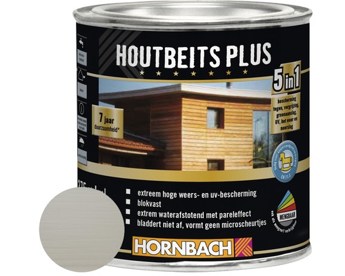 HORNBACH Hybride houtbeits zilvergrijs 375 ml