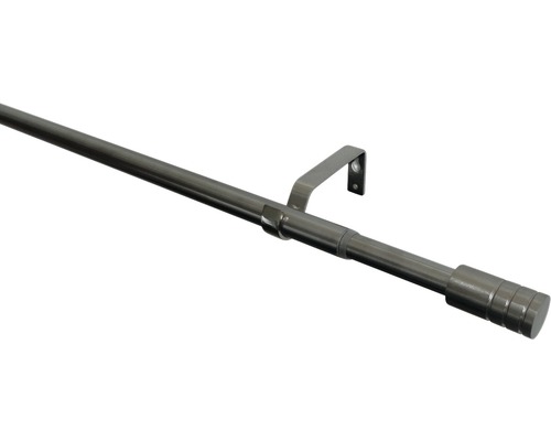 SOLEVITO Gordijnroede cilinder uitschuifbaar ø 16 mm 190-340 cm Gordijnroede met houder