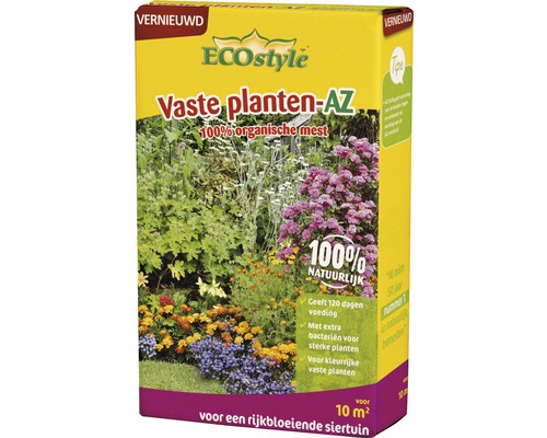 ECOSTYLE Vaste planten-AZ 800 gr ECOstyle Vaste planten-AZ mest voor 10 vierkante meter siertuin
