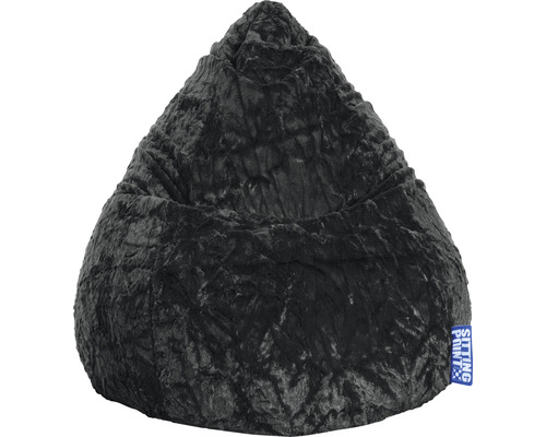 SITTING POINT Zitzak Fluffy zwart 70x90 cm SITTING POINT Zitzak Fluffy zwart 70x90 cm