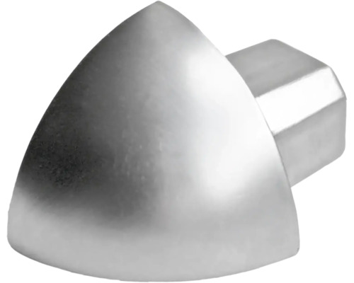 DURAL Hoekstuk buitenhoek voor kwartrond profiel aluminium geanodiseerd 10 mm DRAE 100-Y, 2 stuks Hoekbeschermer van metaal