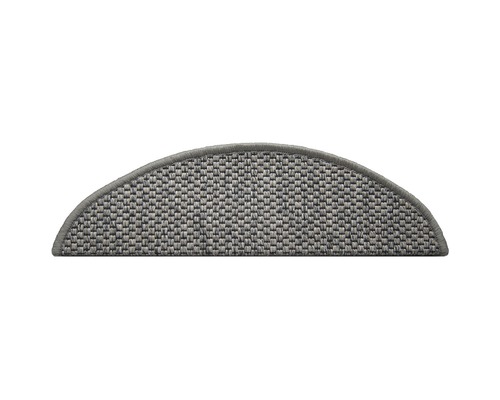 Trapmat Natura grijs 20x56 cm Halfronde trapmat