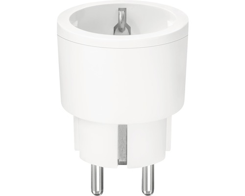 Witte geaarde adapterstekker