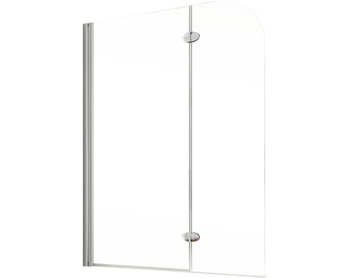 Glazen douchewand met bevestigingsbeslag