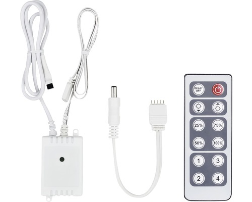 PAULMANN MaxLED Dim-/schakelcontroller met IR afstandsbediening voor eenkleurige MaxLED-strips PAULMANN MaxLED Dim-/schakelcontroller met IR afstandsbediening voor eenkleurige MaxLED-strips