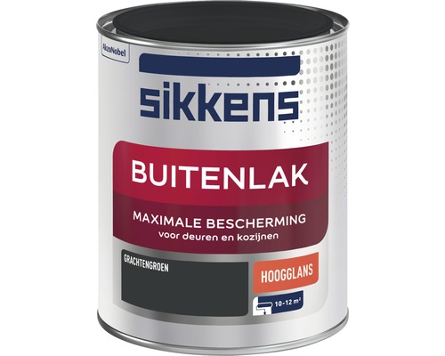 SIKKENS Buitenlak hoogglans grachtengroen 750 ml Sikkens buitenlak blik voor maximale bescherming van deuren en kozijnen