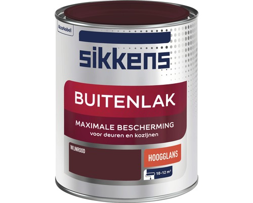 SIKKENS Buitenlak hoogglans wijnrood 750 ml