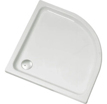 Kwartronde douchebak van sanitairacryl