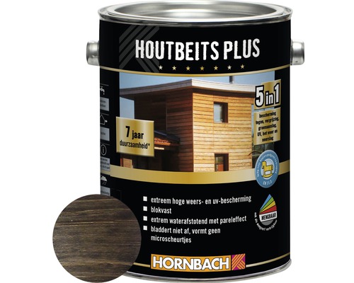HORNBACH Hybride houtbeits ebben 2,5 l