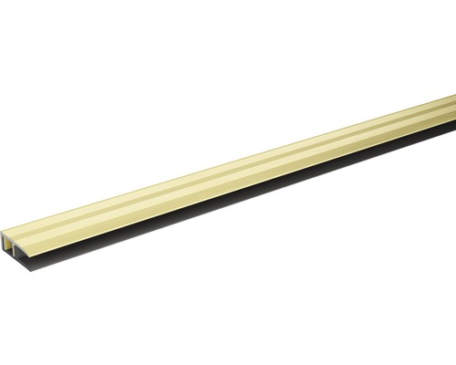 SKANDOR Afsluitprofiel Champagne met onderprofiel 28 mm, 900 mm Aluminium overgangsprofiel met geribbelde oppervlakte