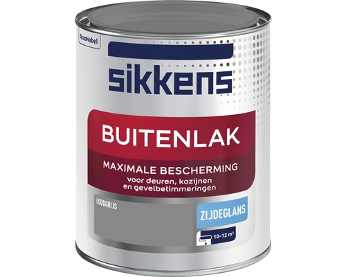 SIKKENS Buitenlak zijdeglans loodgrijs 750 ml Sikkens buitenlak in loodgrijs voor maximale bescherming
