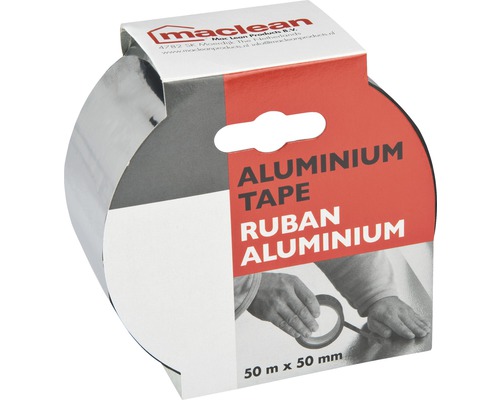 Aluminium tape 50 meter maal 50 millimeter