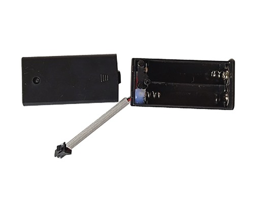 Batterijhouder met twee vakken en kabel