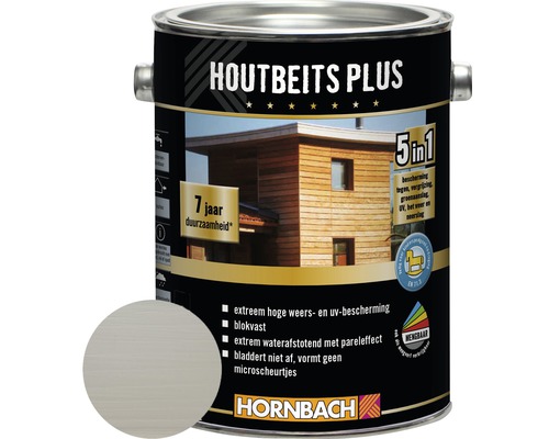 HORNBACH Hybride houtbeits zilvergrijs 2,5 l