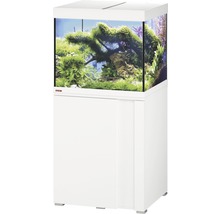 Wit aquarium met onderkast en beplanting