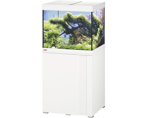 EHEIM Aquariumcombinatie VivaLine 150 L met LED-verlichting, verwarming, filter en onderkast wit 61x51x124 cm